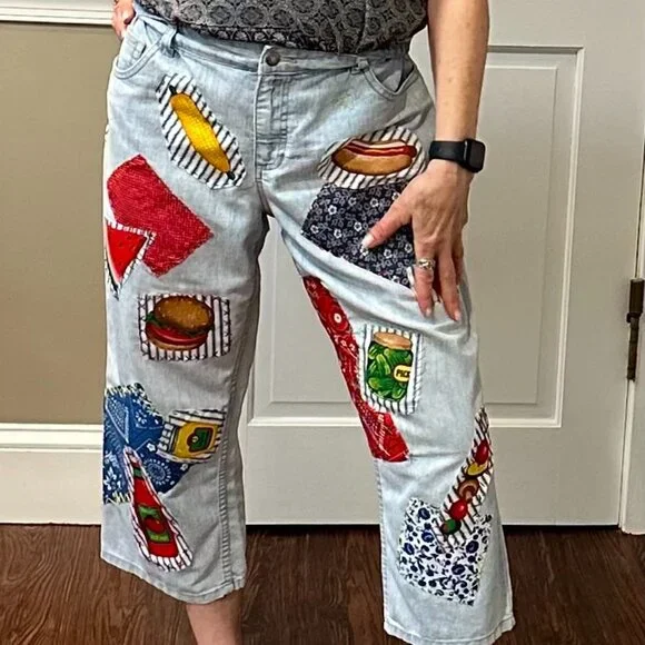 Cherokee Pants Jumpsuits Cherokee Capri Picnic Party Funky